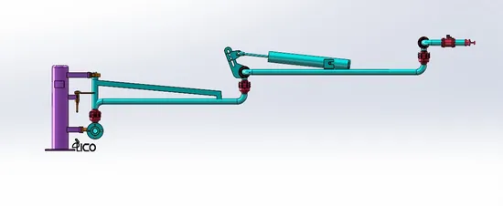 Balanced Bottom Loading Arm with Emergency Break Away Coupling