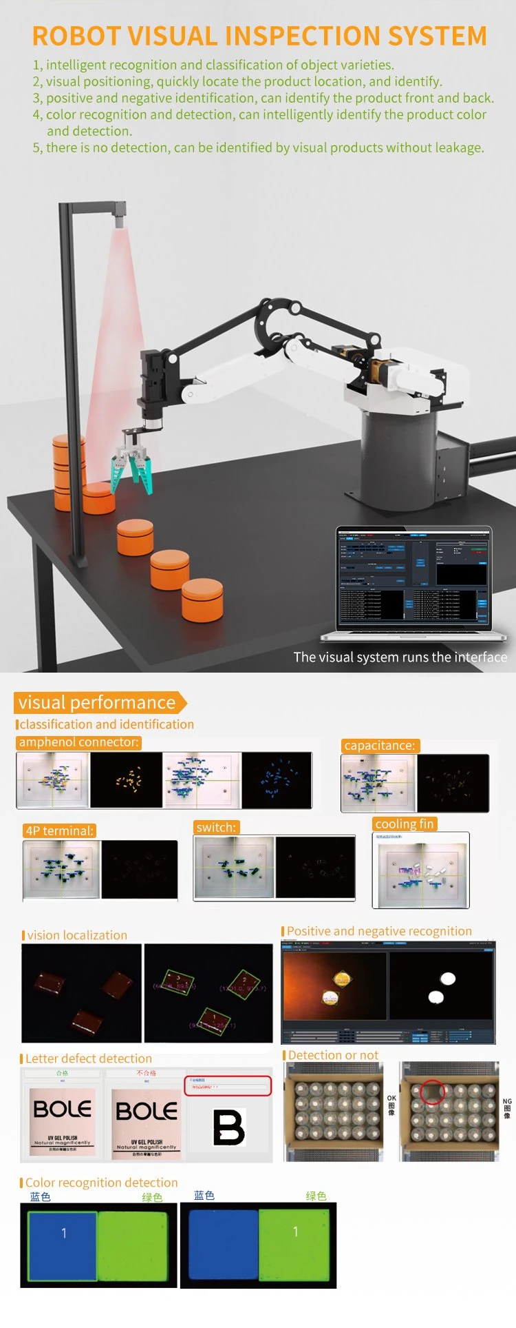 4086 Desk Robot Arm 20*20cm Mini Robot Footprint Loading and Unloading Small Parts with 3c Industry Robot Arm