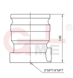 3" 4" Threaded Vapor Recovery Adaptor Valve for Tank Truck