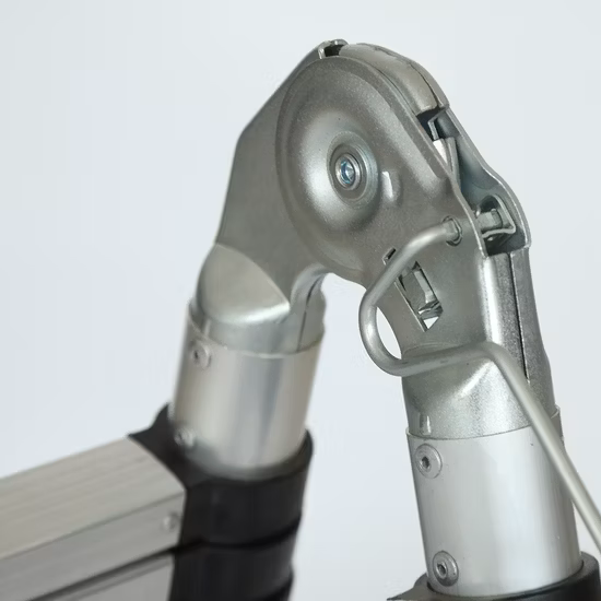 Échelle télescopique pliable multifonctionnelle en aluminium magique de 5m de double côtés EN131