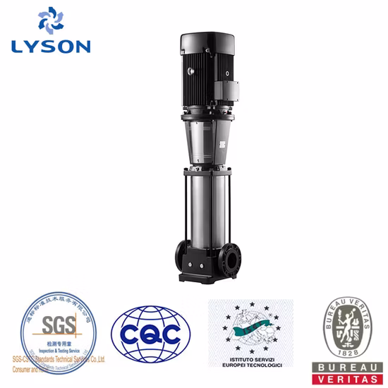 pompe à eau centrifuge à plusieurs étages verticale de 50Hz/60Hz pour le gratte-ciel