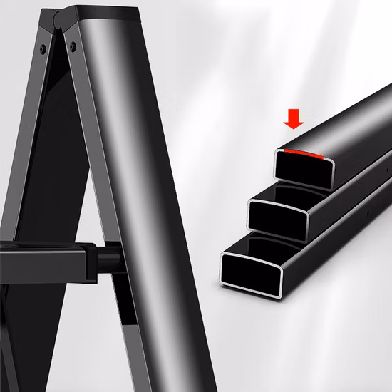 Escabeau pliable anti-dérapant léger et durable en aluminium