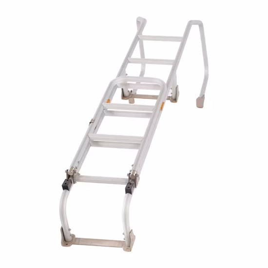 Outils de décoration Crownman, échelle pliable télescopique polyvalente en alliage d'aluminium de 3,8 m à 13 marches avec joint avec CE