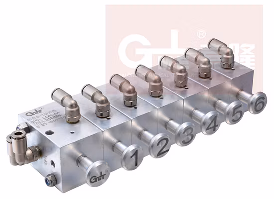 Bloc de commande pneumatique à 1/2/3/4/5/6 compartiments