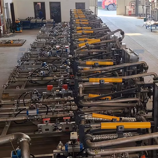 Bras de chargement de liquide de camion supérieur et inférieur en aluminium diesel raffiné pour mazout pour système mobile monté sur châssis à chargement par le haut