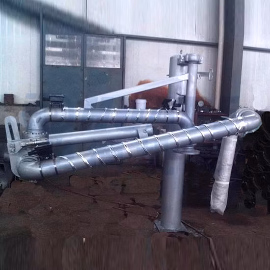 Bras de chargement de liquide de camion supérieur et inférieur en aluminium diesel raffiné pour mazout pour système mobile monté sur châssis à chargement par le haut