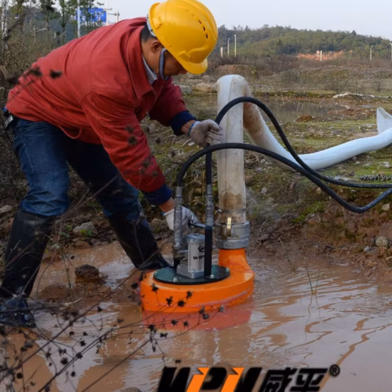 Pompe submersible de pompe à lisier hydraulique portable à tête haute de 4 pouces en vente